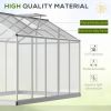 Greenhouse for Winter;  10' L x 6' W Walk-In Polycarbonate Greenhouse - Silver