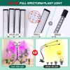 4 Head LED Grow Light with Stand for Indoor Plants Full Spectrum Plant Grow Lamp - Black