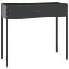 Garden Planters 2 pcs Anthracite Galvanized Steel - Anthracite
