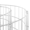 Garden Composter √ò39.4"x39.4" Galvanized Steel - Silver