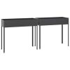 Garden Planters 2 pcs Anthracite Galvanized Steel - Anthracite