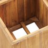 Garden Raised Bed Pot 17.1"x17.1"x17.3" Solid Acacia Wood - Brown