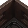 Garden Raised Bed PP Anthracite 16.9"x16.9"x13.8" - Anthracite