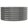 Garden Raised Bed Powder-coated Steel 59.8"x31.5"x14.2" Gray - Gray