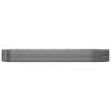 Garden Raised Bed Powder-coated Steel 229.9"x55.1"x26.8" Gray - Gray