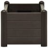 Garden Raised Bed PP Mocha 39.4"x16.9"x13.8" - Brown