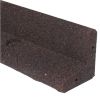 3" x 48" Black Rubber No Dig Landscape Garden Border Edging (Pack 6) - Brown