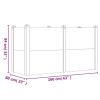 Garden Raised Bed 6.7"x23.6"x33.1" Solid Wood Acacia - Brown