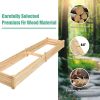 Wooden Vegetable Raised Garden Bed Backyard Patio Grow Flowers Planter - wood - fir wood