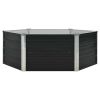 Raised Garden Bed Anthracite 50.8"x50.8"x17.7" Galvanized Steel - Anthracite