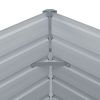 Raised Garden Bed 50.8"x50.8"x18.1" Galvanized Steel Gray - Gray