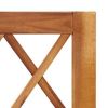 Garden Raised Bed with Trellis Solid Acacia Wood - nature