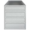 Garden Raised Bed 39.4"x15.7"x17.7" Galvanized Steel Silver - Silver