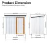 Metal garden sheds 5ftx4ft outdoor storage sheds - as picture