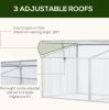 71"L x 21"W x 20.25"H Aluminum Vented Cold Frame Mini Greenhouse Kit - Greenhouse