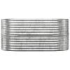 Garden Raised Bed Powder-coated Steel 59.8"x31.5"x26.8" Silver - Silver