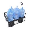 Wagon Cart Garden cart trucks make it easier to transport firewood - Black