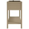 Garden Raised Bed Light Brown 43.3"x17.7"x31.1" Polypropylene - Brown