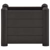 Garden Raised Bed PP Anthracite 16.9"x16.9"x13.8" - Anthracite