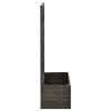 Garden Trellis Planter Gray 19.7"x9.8"x35.4" Solid Firwood - Gray