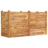 Garden Raised Bed 6.7"x23.6"x33.1" Solid Wood Acacia - Brown