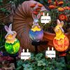 Cute Solar Garden Lights Easter Rabbit Solar LED Lights Waterproof Resin Landscape Lamp Outdoor Solar Lights Party Pathway Yard - LLA0012112-I - CN
