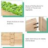 Wooden Vegetable Raised Garden Bed Backyard Patio Grow Flowers Planter - wood - fir wood