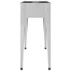 Garden Planter 39.6"x15.9"x35.4" Galvanized Steel - Silver