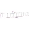 Garden Raised Bed Powder-coated Steel 144.9"x31.5"x14.2" Gray - Gray