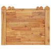 Garden Raised Bed 6.7"x23.6"x17.3" Solid Wood Acacia - Brown