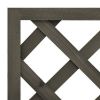Garden Trellis Planter Gray 19.7"x9.8"x35.4" Solid Firwood - Gray