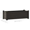 Garden Raised Bed PP Anthracite 39.4"x16.9"x13.8" - Anthracite