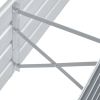 Garden Raised Bed Galvanized Steel 63"x15.7"x17.7" Gray - Grey